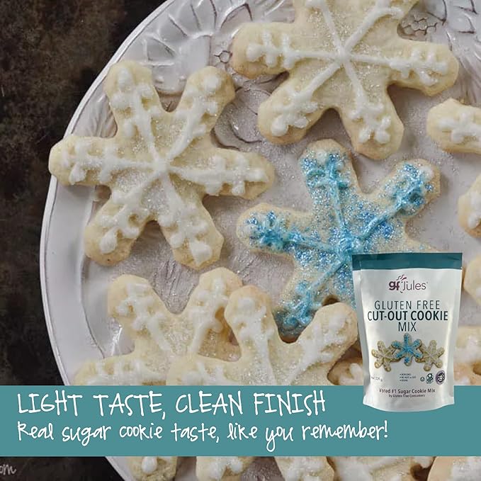 gfJules Certified Gluten Free Cut Out Cookie Baking Mix | Tollhouse Style | Bars or Cookies | No
