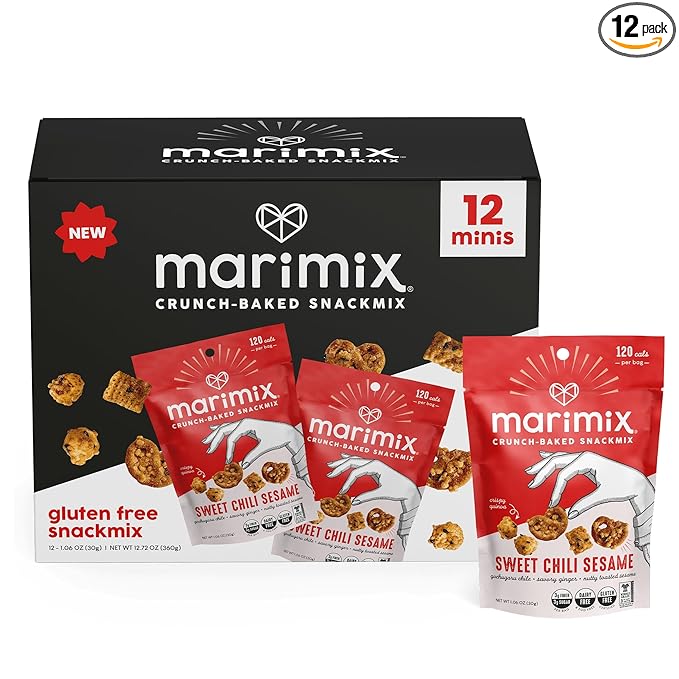 Marimix Snack Mix | Crunch Baked Sweet & Salty Savory Plant Based Naturally Gluten Free Whole Grain