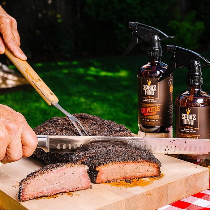 Spritz King Culinary Basting Spray: For Grilling, Smoking, Air Frying - Delicious Dark Bark