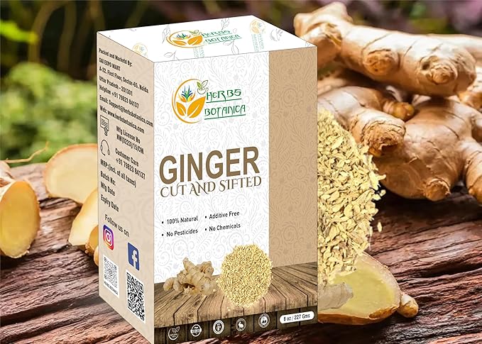 Herbs Botanica Dried Ginger Root Cut And Sifted for Teas, Tinctures and Infused oils. | Flavour