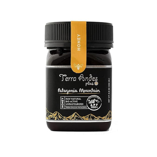 Patagonia Mountain Honey APF 100+ by TERRA ANDES PLUS | Raw natural organic honey. Highest