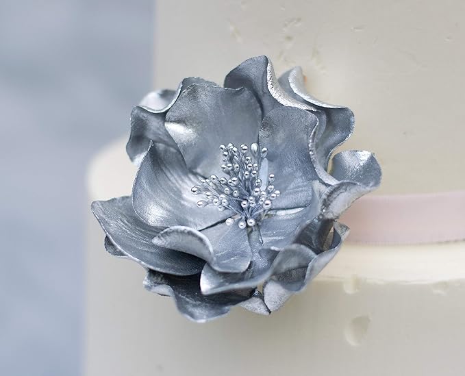 Luster Dust - Silver Pearl (4g 1x Jar) | Edible Vegan Dust & Paint for Cake Decorating, Ice Cream