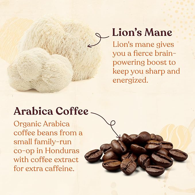 Four Sigmatic Focus High Caffeine Coffee Pods Compatible with Nespresso Original | Organic Dark