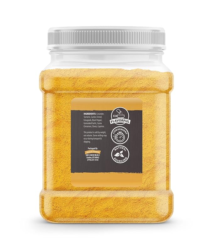 Birch & Meadow 2 lb of Curry Powder, Stews & Soups, Authentic Flavor