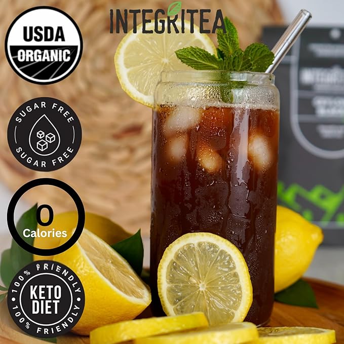IntegriTEA Ceylon Black Cold Brew Black Tea Bags - 6-Bag Unsweetened Iced Tea Pack for 6 Gallons of