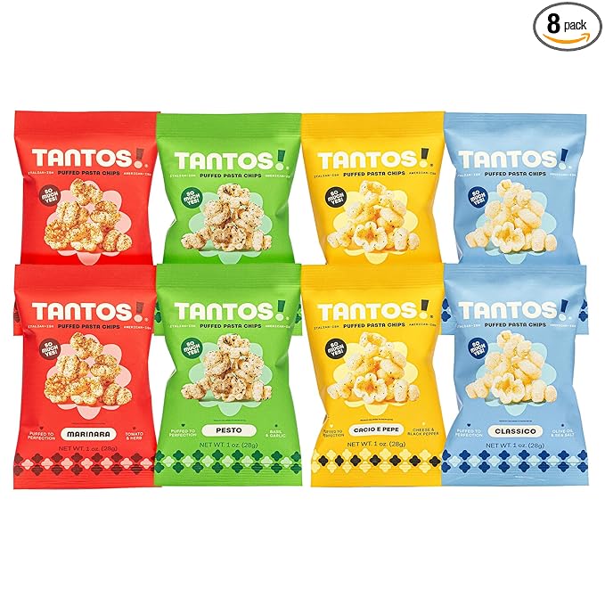 Tantos! Puffed Pasta Chips ??Healthy Pasta Snack by Top Chef Joe Sasto ??Plant-Based, Low Calorie