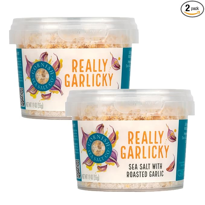 Cornish Sea Salt Really Garlicky Seasoning | Cooking & Hydration | Hand-Harvested in Celtic Waters