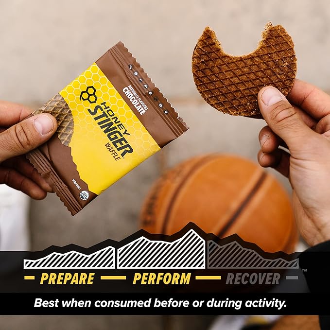 Honey Stinger Organic Chocolate Waffle, Energy Stroopwafel for Exercise, Endurance and Performance