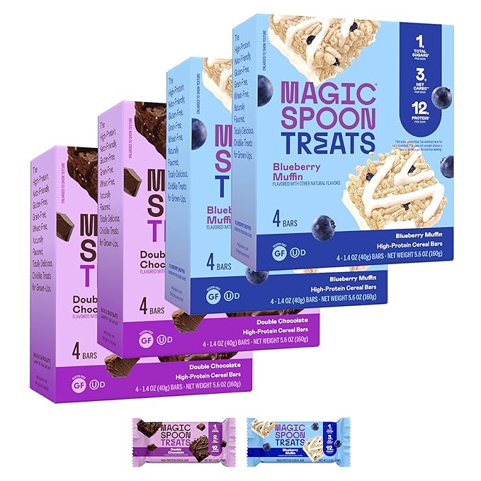 MAGIC SPOON Treats - High Protein, Low Carb, Keto Friendly, Low Sugar, Gluten Free, Crispy Protein