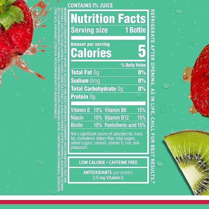 Sparkling Ice, Kiwi Strawberry Sparkling Water, Zero Sugar Flavored Water, with Antioxidants and