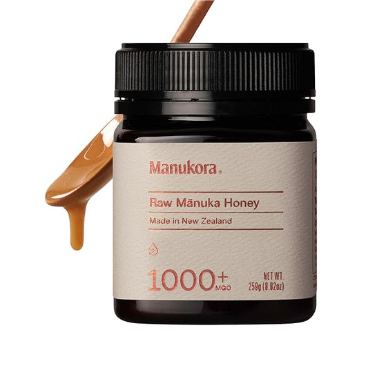 Manukora Raw Manuka Honey, MGO 1000+, New Zealand Honey, Non-GMO, Traceable from Hive to Hand