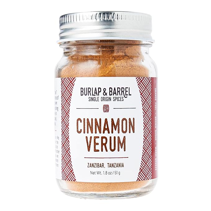 Burlap & Barrel Cinnamon Verum - Ground Ceylon Cinnamon Powder with Pine, Citrus Peel, and Sea Salt