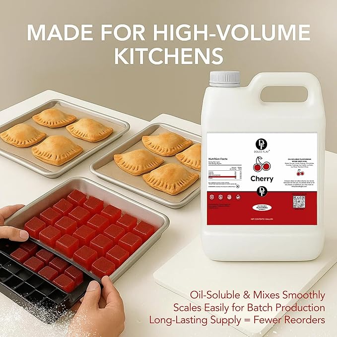 Dolce Flav Cherry Flavoring ??32 oz. ??Premium Oil-Based Extract for Chocolates, Frostings, Baked
