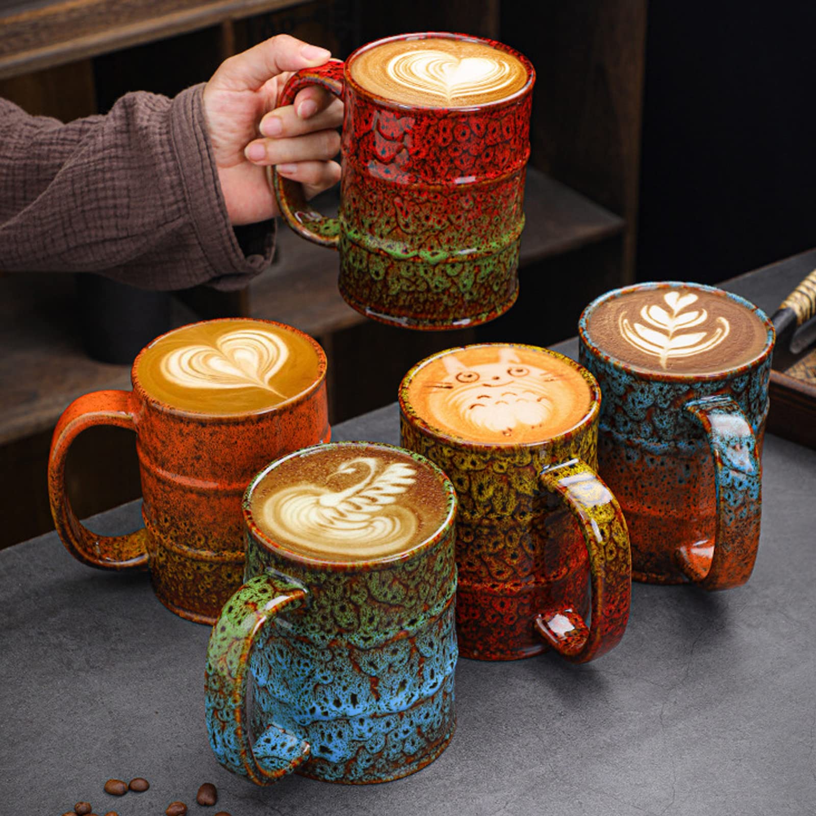 LGQ Coffee Mug,20 Oz Coffee Cups Ceramic Tea Cup Large Coffee Mug for Office and Home - Dishwasher
