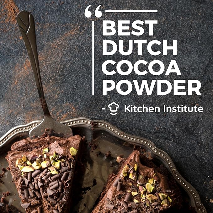 Cocoa Powder (8 oz) Dutch Processed Cocoa Powder, Unsweetened, Extra Rich Cocoa Flavor, 22-24% Fat