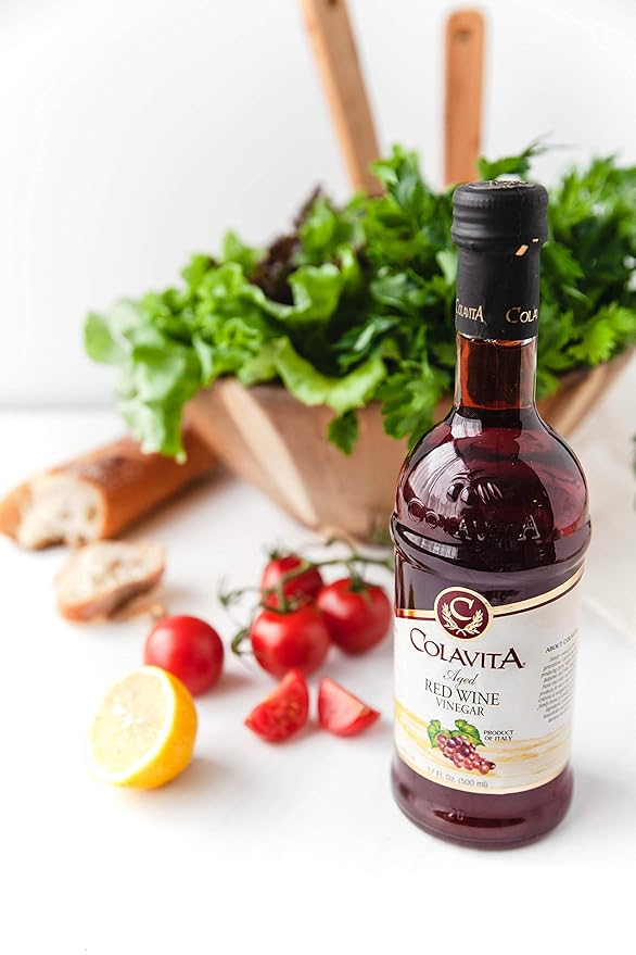 Colavita Red Wine Vinegar Red Wine Vinegar Pack of 2 Glass Bottle