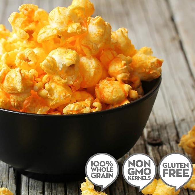 Jolly Time The Big Cheez, Cheddar Cheese Microwave Popcorn, 3.2oz Sharing Bag, 3 Bags Per Carton