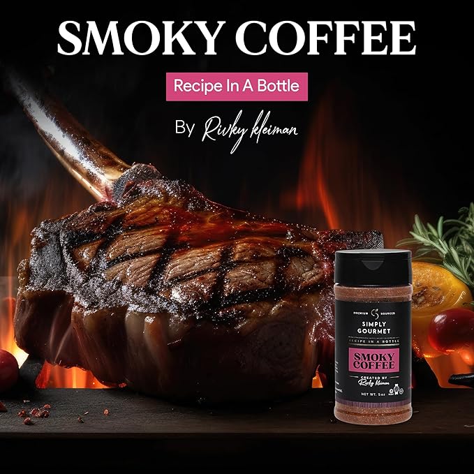 Smoky Coffee Spice 5oz | Recipe in a Bottle | Premium Blend Spice for Gourmet Cooking | No-Addition