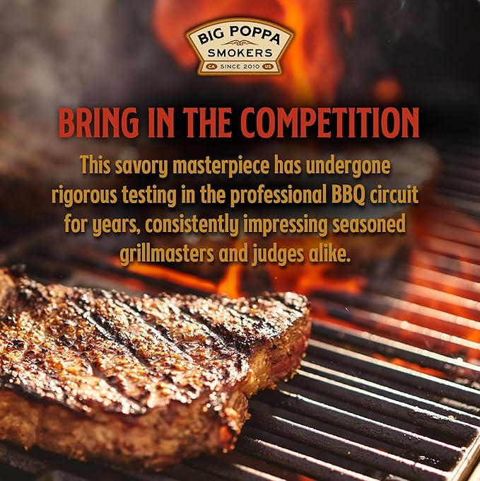 Big Poppa's Competition Brisket & Steak Seasoning – Unleash the Flavor of Your Beef Recipes with