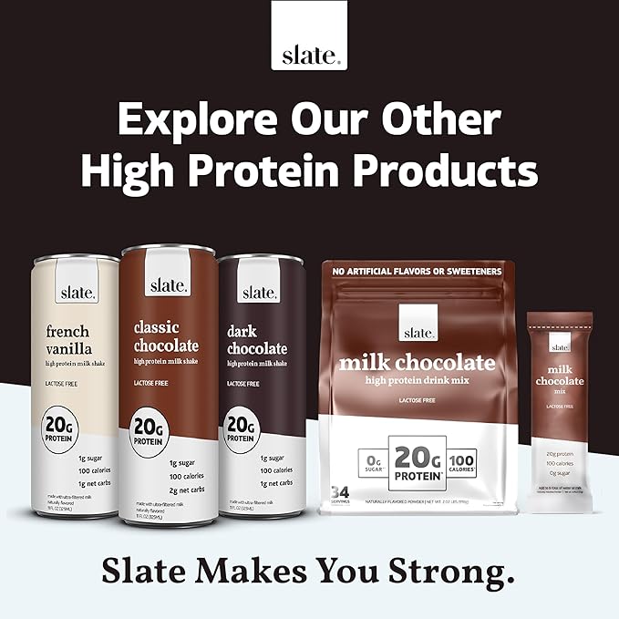 Slate Milk - High Protein Iced Coffee - Energy Variety Pack - Caramel Latte, Mocha Latte, Vanilla