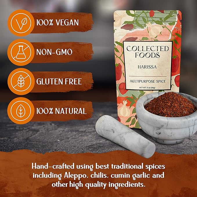 Premium Moroccan Harissa Spice Blend: Authentic Harissa Spice Blend Powder Hand Crafted Harissa