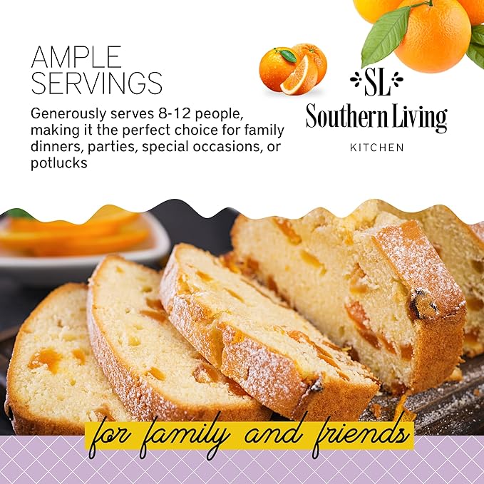Southern Living Orange Pound Cake Mix, Gourmet, Moist, Buttery & Sweet Flavor with Easy Glaze