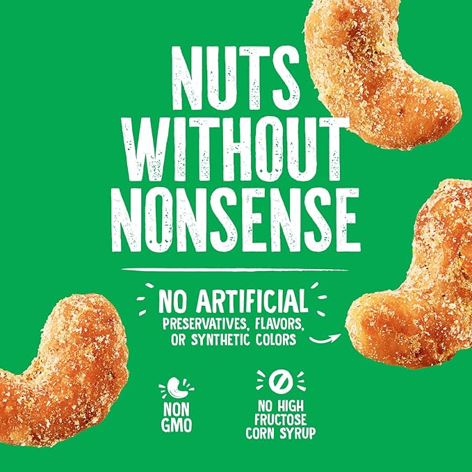 Emerald Nuts Hot Honey Cashews (1-Pack) | 5oz Resealable Bag | Kosher Dairy Certified, Non-GMO