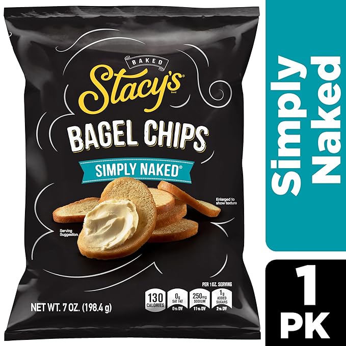 Stacy's Simply Naked Bagel Chips, 7 oz Bag