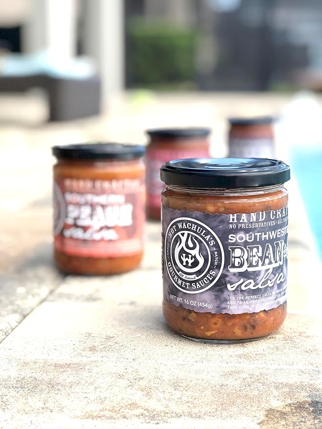 Hot Wachula?셲 Southwest Black Bean & Corn Salsa | Medium | Hand Crafted Small Batch Salsa | Made