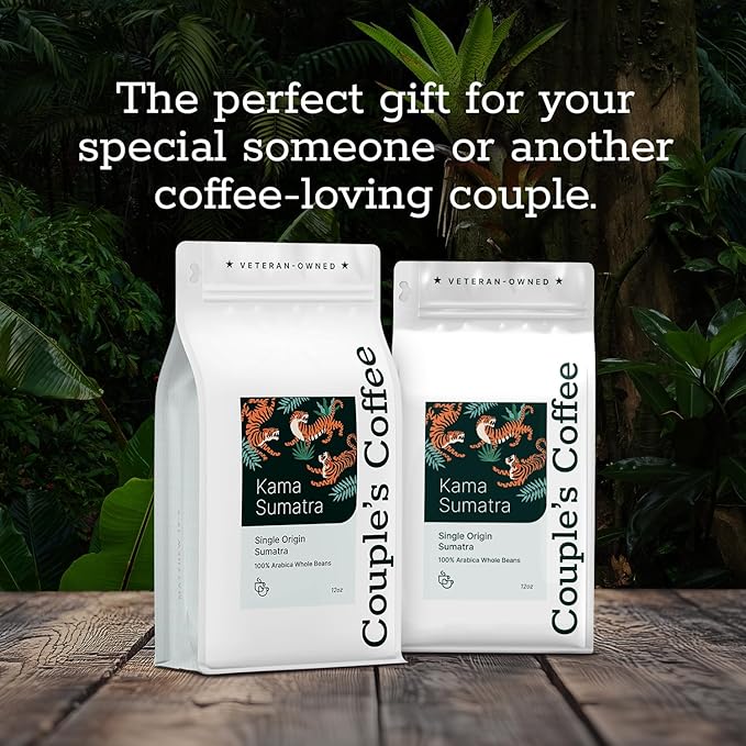 Couple?™s Coffee Whole Bean | Gives Back to Military Families | Single Origin Sumatra | Dark Roast