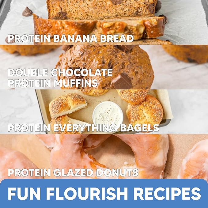 Flourish - Protein Pancake & Waffle Mix, Whey Protein Isolate & Flax Seed, Non-GMO, No Added Sugar