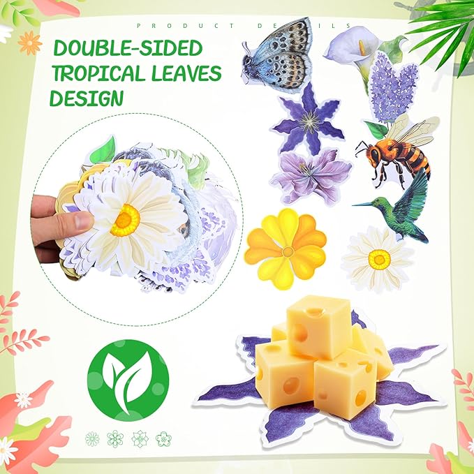90 Pcs Parchment Paper Leaves, 8.66 Inch Spring Charcuterie Board Parchment Paper Leaves Cheese