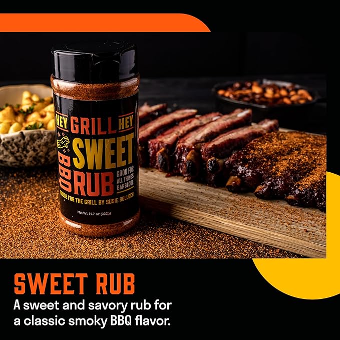 Hey Grill Hey | Sweet Rub | BBQ Rub | Sweet Seasoning for Grilling Pork, Chicken, Fish, Beef
