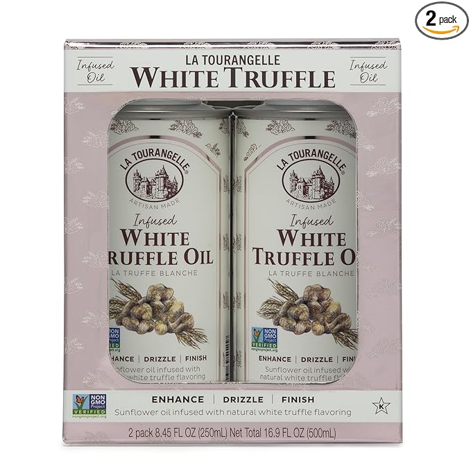 La Tourangelle, White Truffle Oil, Complex Gourmet Earthy Flavor for Drizzling over Pasta, Popcorn