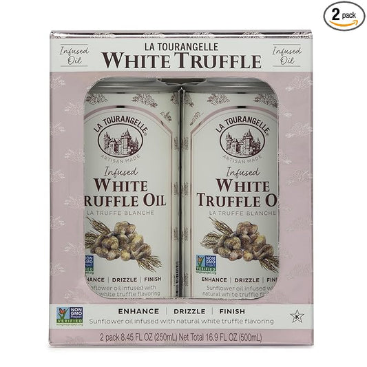 La Tourangelle, White Truffle Oil, Complex Gourmet Earthy Flavor for Drizzling over Pasta, Popcorn