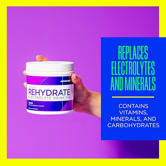 AdvoCare Rehydrate Electrolyte Drink Mix - Hydration & Recovery Drink with Sodium, Potassium & More