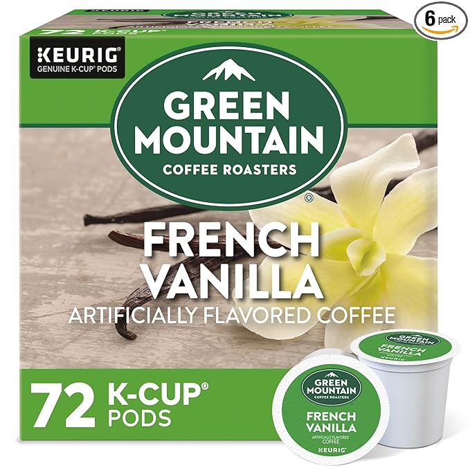 Green Mountain Coffee Roasters French Vanilla Keurig Single-Serve K-Cup pods, Light Roast Coffee