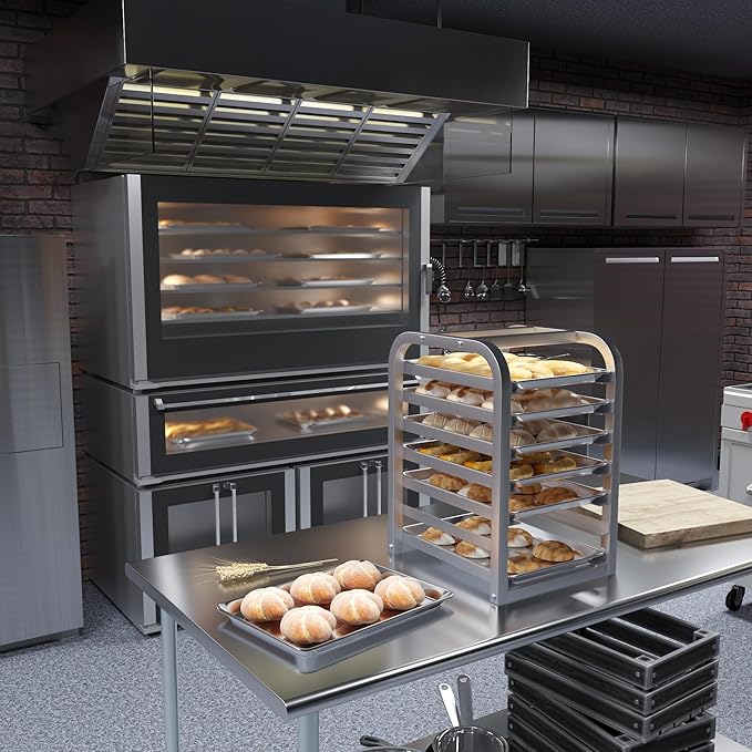 Pack of 12 | Size 13 in. x 18 in. Half Size Aluminum Bun. / Sheet Pan | Ideal for baking, roasting