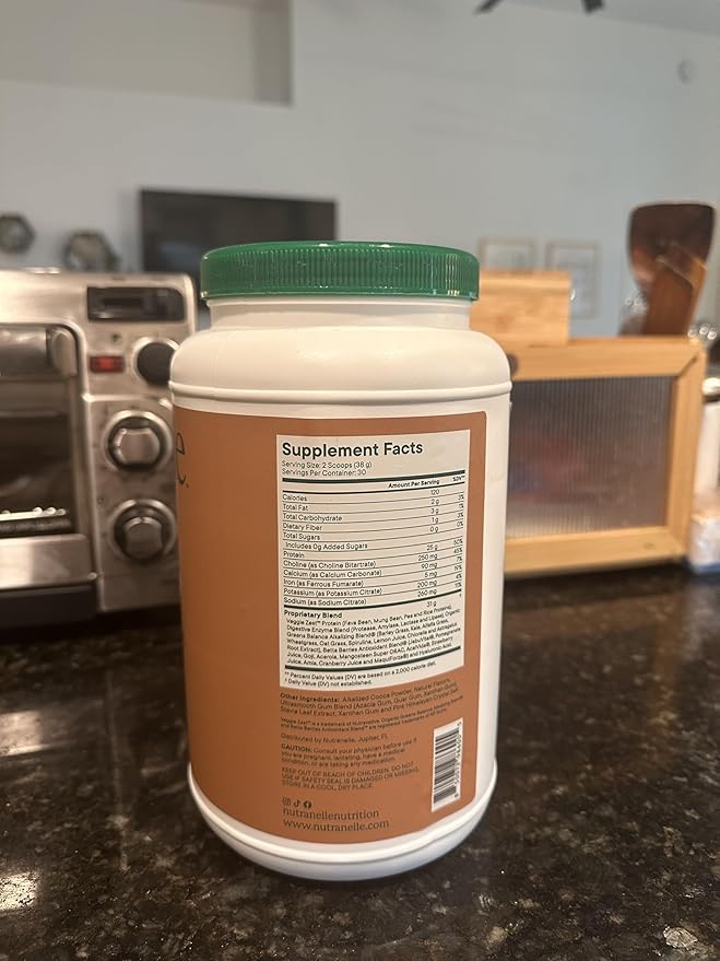 Nutranelle - Plant Based Protein Powder - 25 g Vegan Protein Powder with 30 Servings - Blended Rice