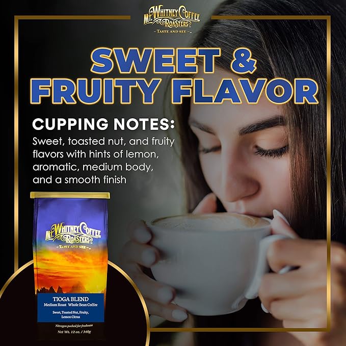 Mt. Whitney Tioga Blend Coffee (Whole Bean, 12 Oz)