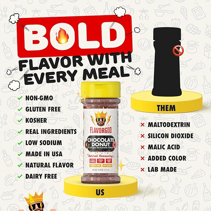 Sweet & Spicy Combo Pack of 3, Spices, Toppers and Seasoning Gift Set - Everything Spicy, Buttery