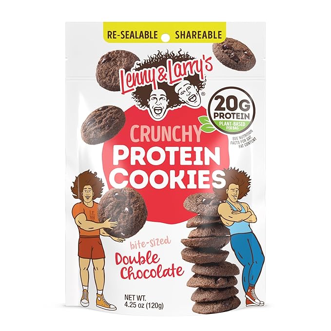Lenny & Larry's The Complete Crunchy Cookie, Double Chocolate, 6g Plant Protein, Vegan, Non-GMO