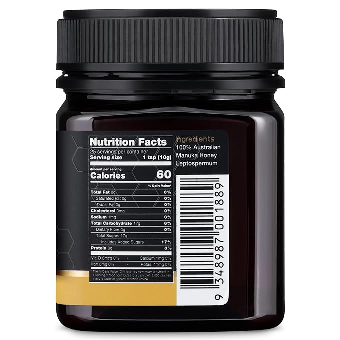 Nature’s Gold Raw Manuka Honey, MGO 514+ | Authentic MGO, Australian Honey, Non-GMO, 100% Pure