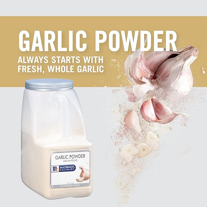 McCormick Culinary Garlic Powder, 6 lb - One 6 Pound Container of Bulk Garlic Powder Seasoning