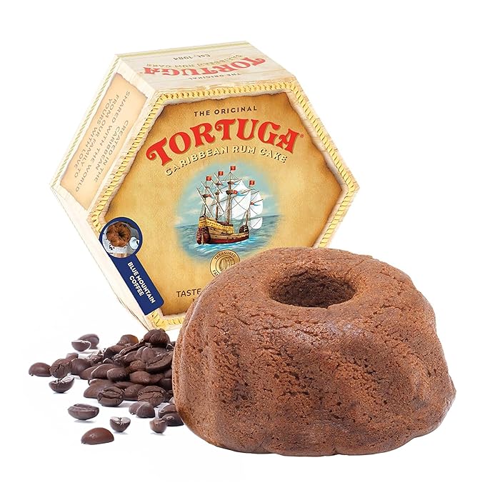 TORTUGA Caribbean Blue Mountain Rum Cake - 16 oz Rum Cake - The Perfect Premium Gourmet Gift for