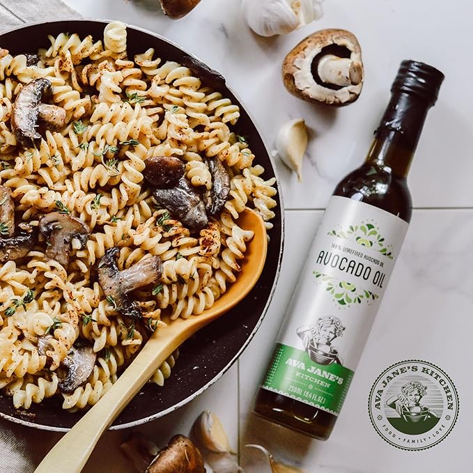 AVA JANE'S KITCHEN - Extra Virgin Avocado Oil - 100% Cold Pressed, Natural, & Unrefined - 480째F