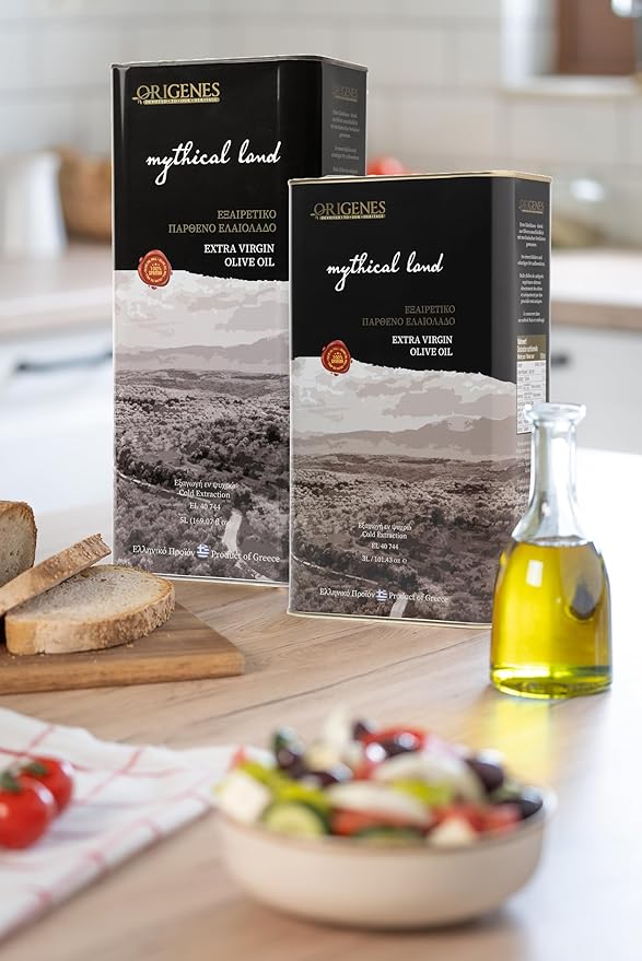Extra Virgin Olive Oil Tin, Great Taste Cold Pressed, Polyphenol Rich EVOO, KORONEIKI Olive Oil