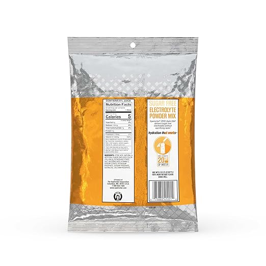 Sqwincher Zero Qwik Stik, Orange, Sugar Free, Low Calorie, Low Sodium Electrolyte Powder Hydration