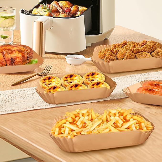 200PCS Air Fryer Liners for Ninja: Higher Non-Stick Disposable Parchment Paper Liner for Ninja
