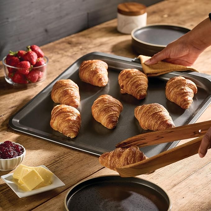 Anolon Advanced Nonstick Bakeware with Grips, Nonstick Cookie Sheet / Baking Sheet - 14 Inch x 16